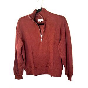 NWT Lou & Grey Signaturesoft Plush Half Zip Sweatshirt Women's Sz XS $79 [jb]
